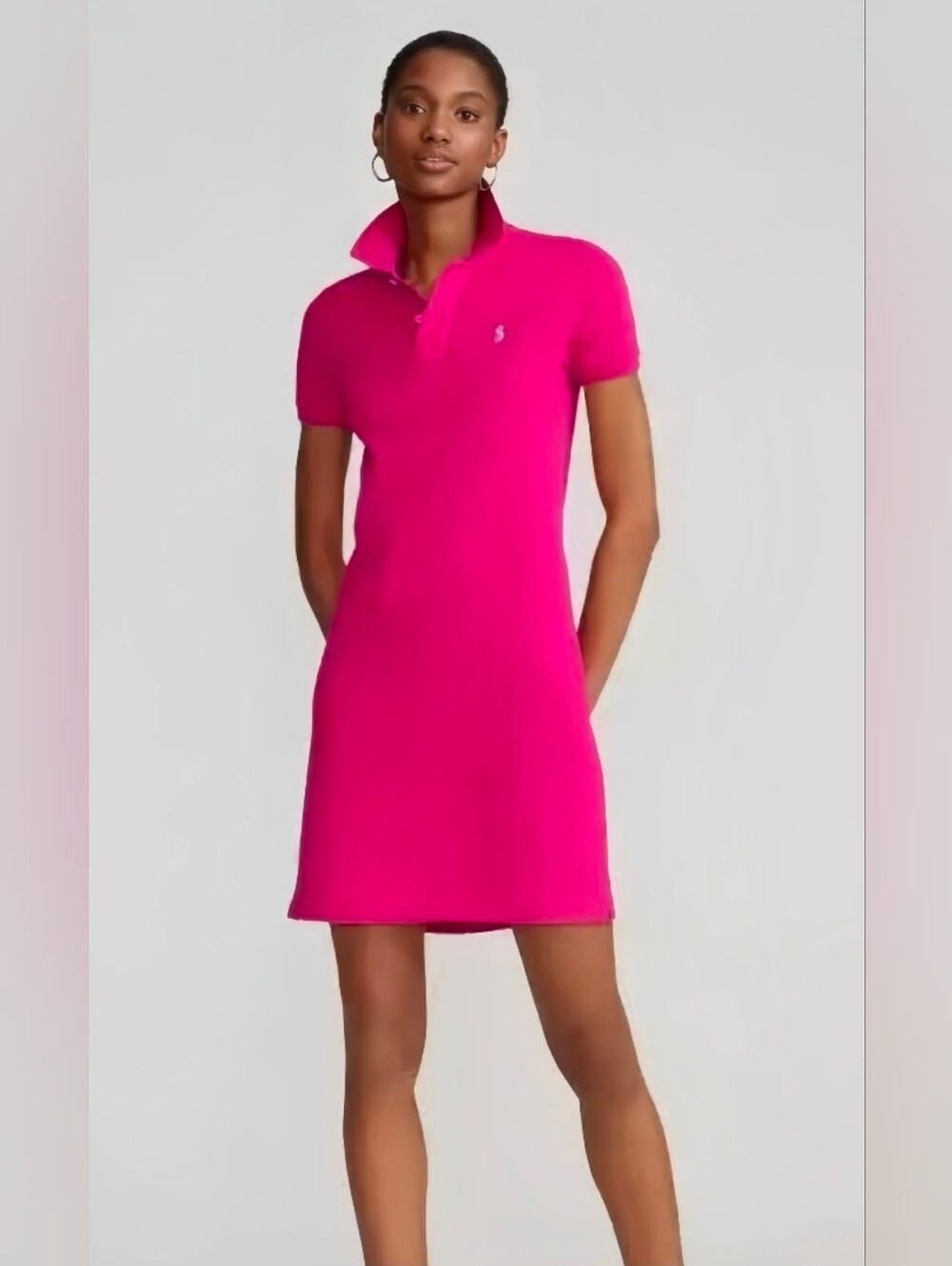 Polo by Ralph Lauren Hot Pink Short-Sleeve Polo Dress